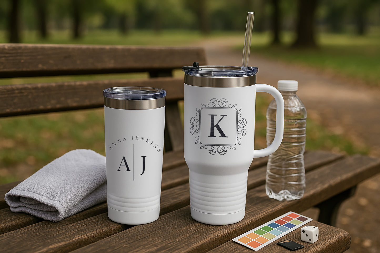 WHITE GHOST TUMBLER SET