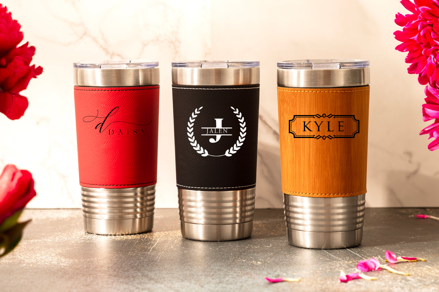 LEATHER TUMBLER