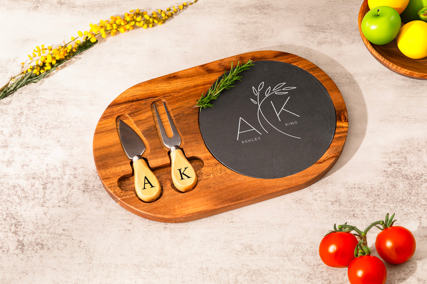 OVAL CHEESE SET