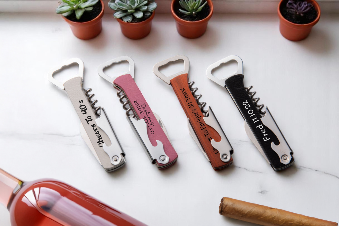 BOTTLE OPENER & VINE CORKSCREW