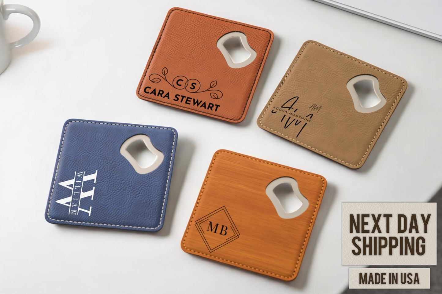 BOTTLE OPENER COASTER