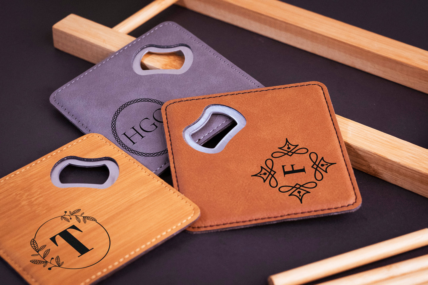 BOTTLE OPENER COASTER