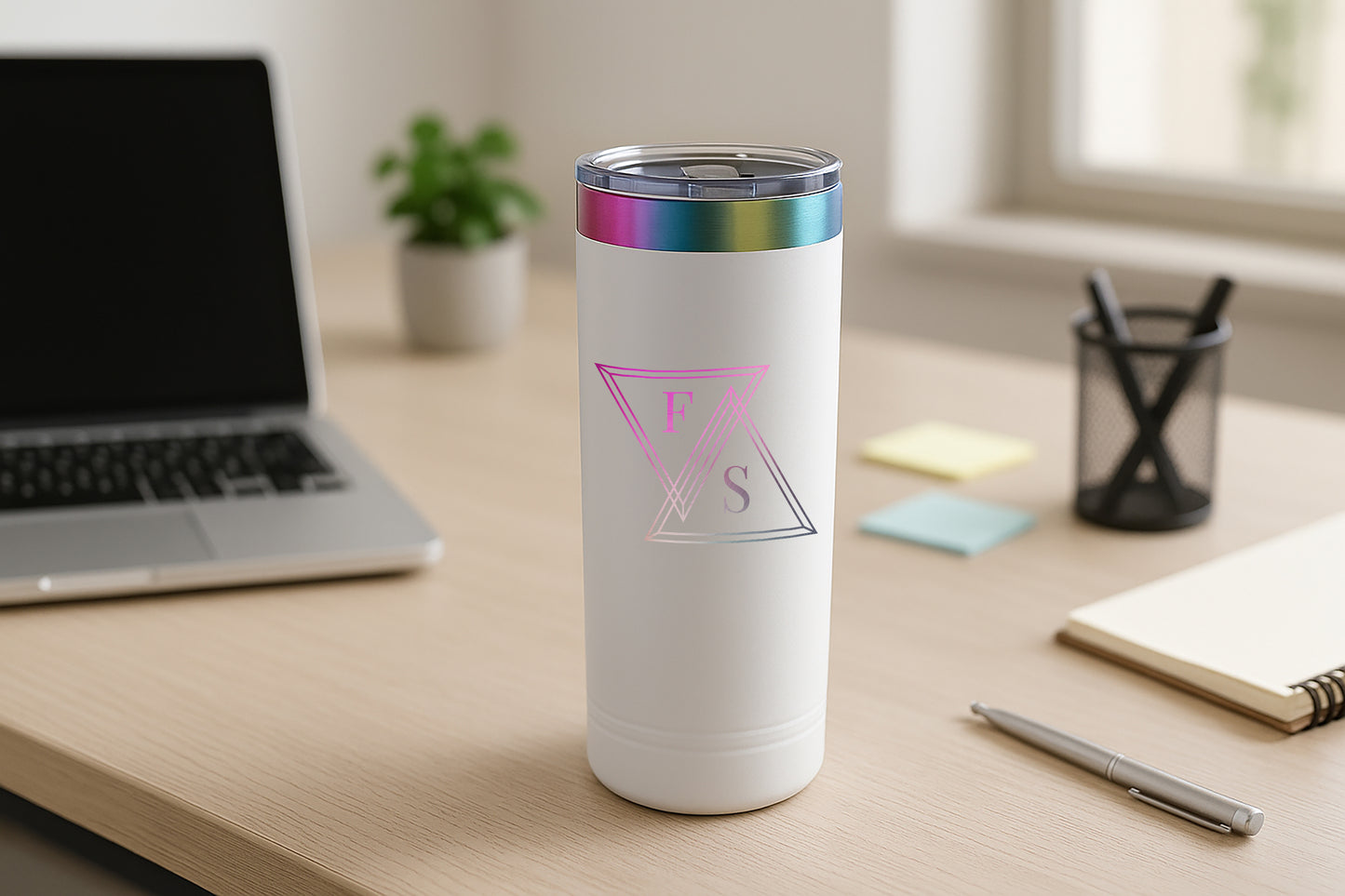 WHITE PRISM TUMBLER