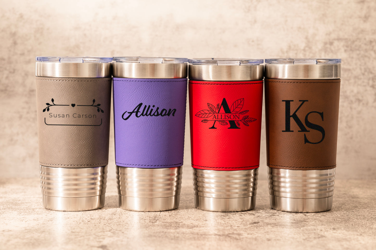 LEATHER TUMBLER