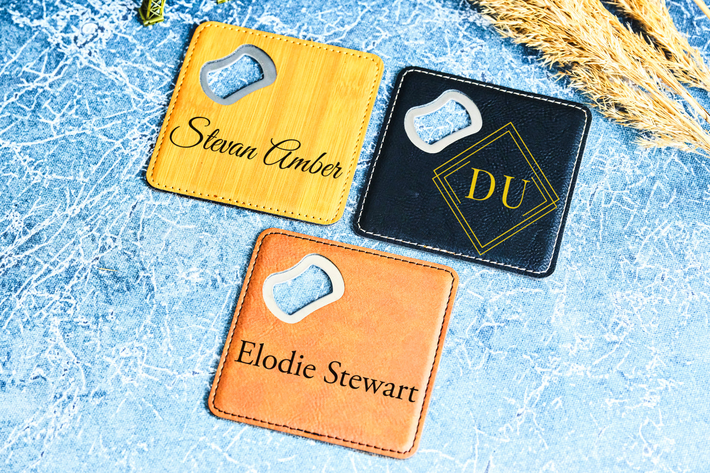 BOTTLE OPENER COASTER