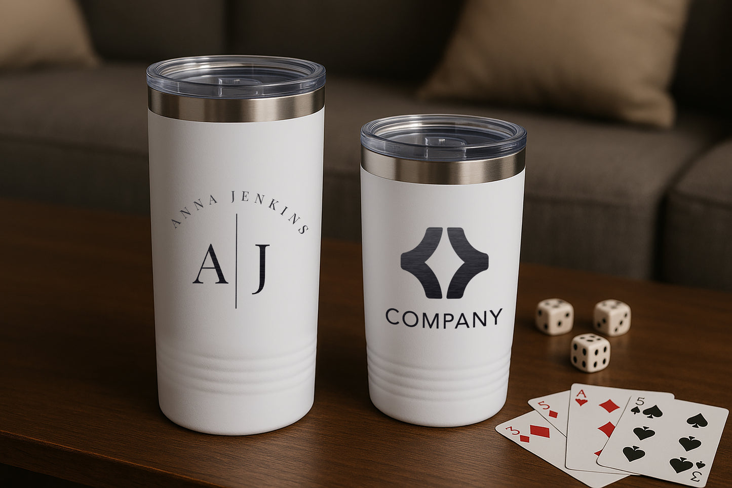 WHITE GHOST TUMBLER SET