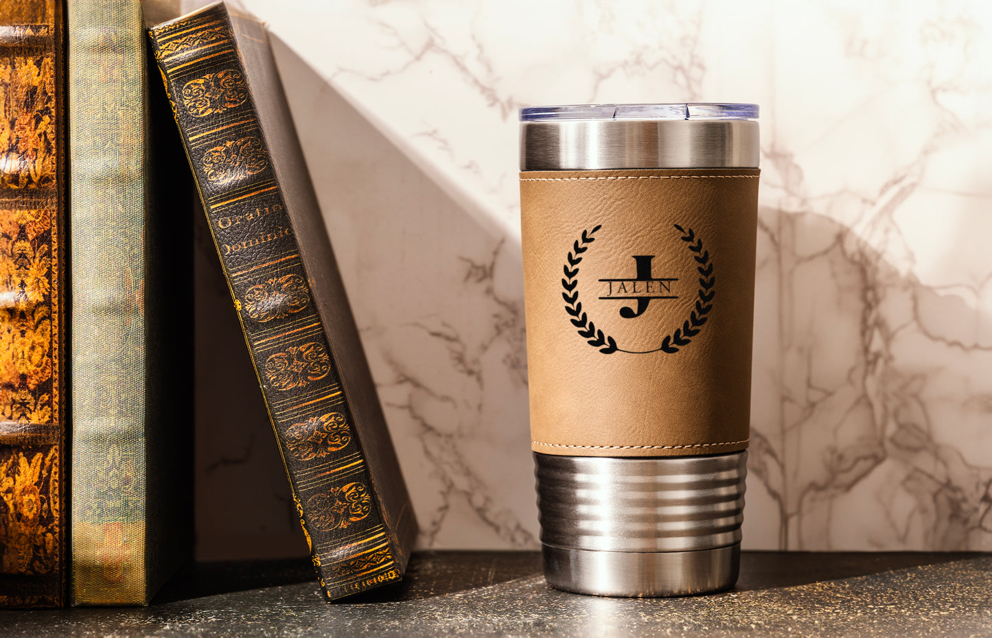 LEATHER TUMBLER