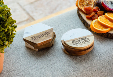 MARBLE & RESIN COASTER