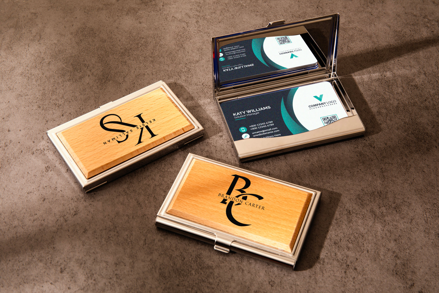 BAMBOO CARD HOLDER