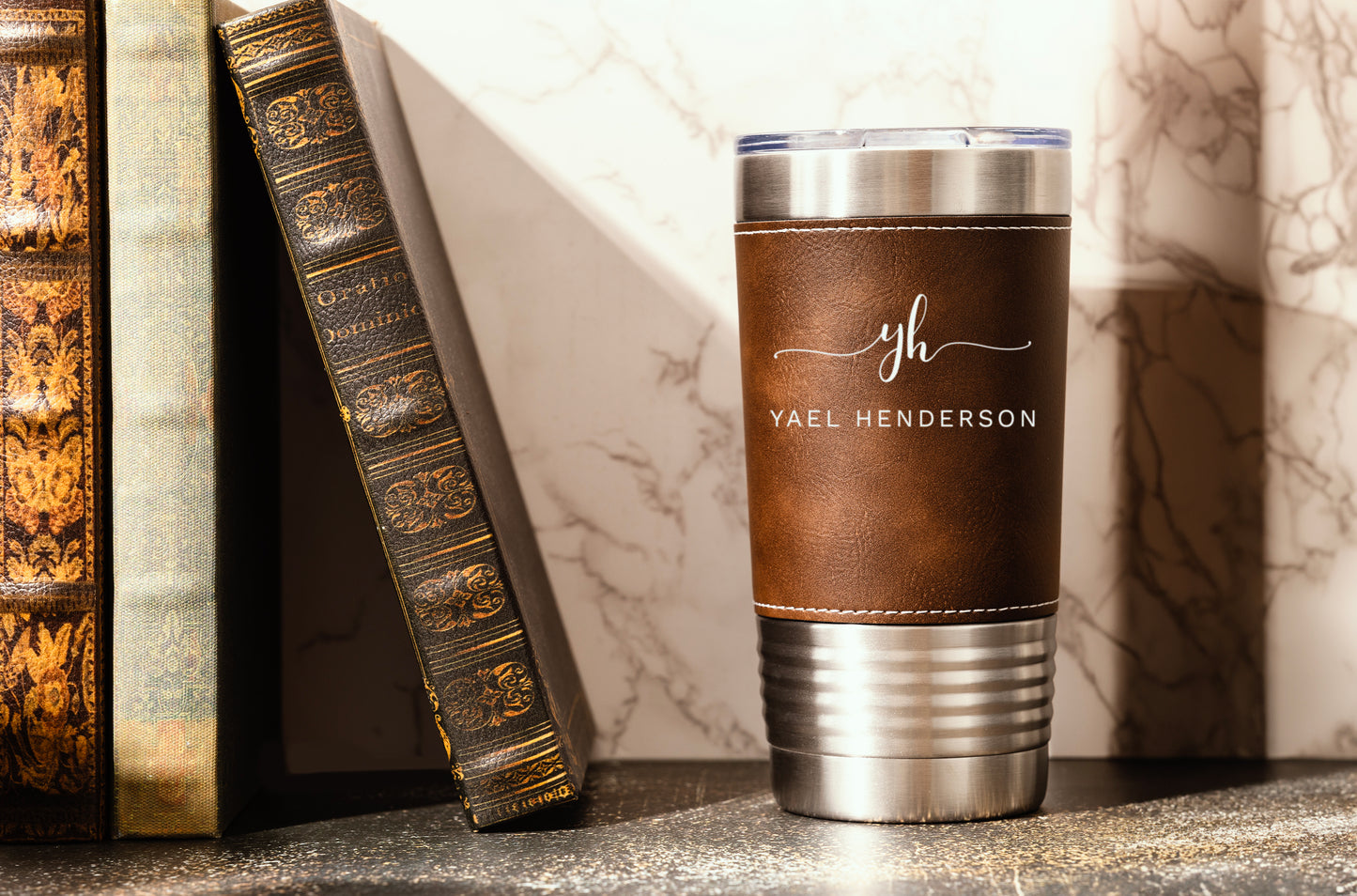 LEATHER TUMBLER