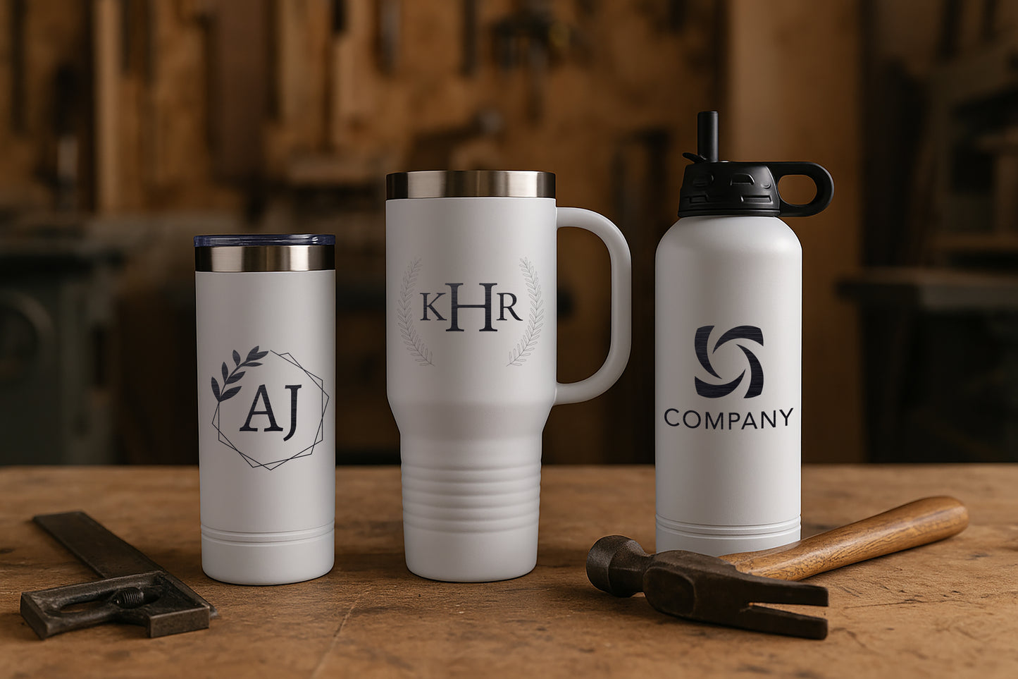 WHITE GHOST TUMBLER SET