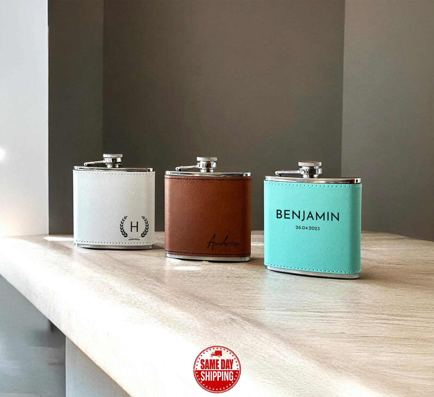 LEATHER FLASK