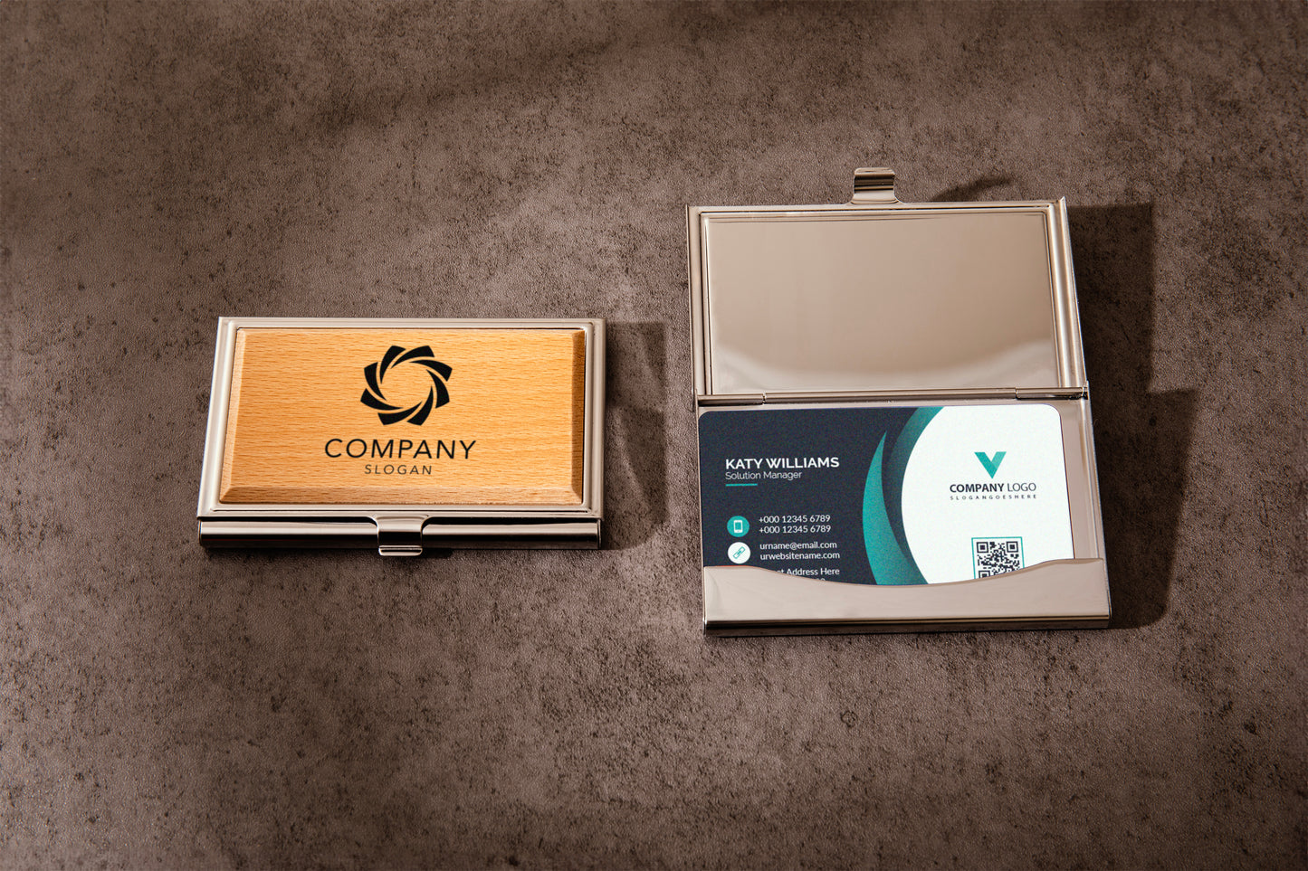 BAMBOO CARD HOLDER