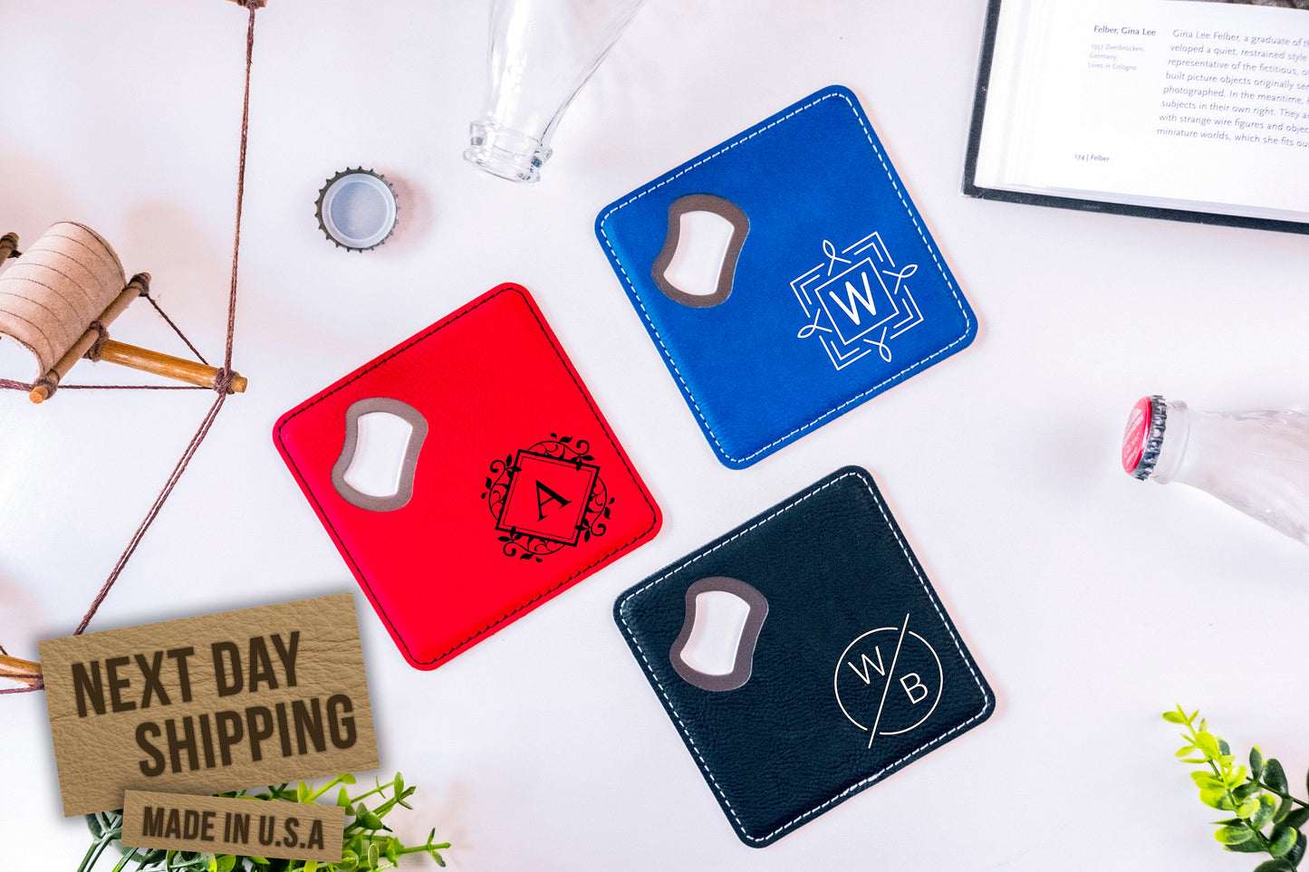 BOTTLE OPENER COASTER