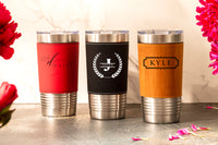 LEATHER TUMBLER