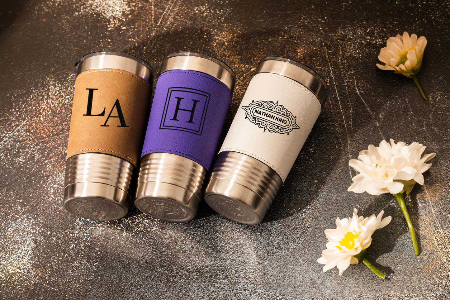 LEATHER TUMBLER