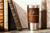 LEATHER TUMBLER