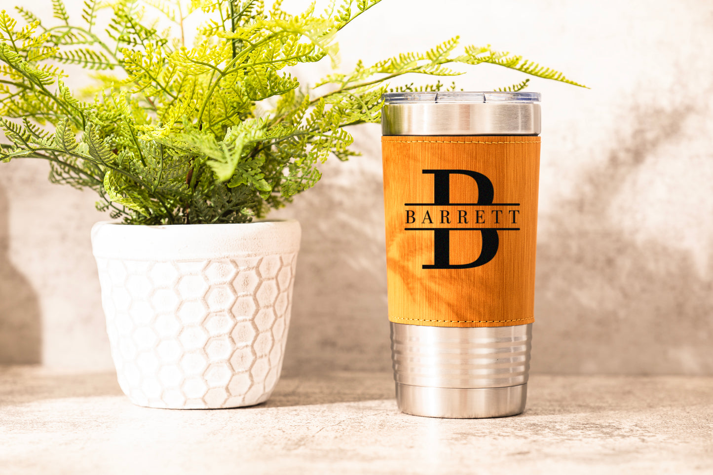LEATHER TUMBLER